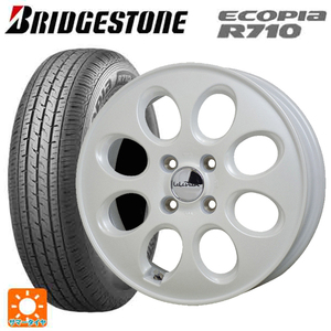 サマータイヤホイール4本セット 145/80R12 80/78N ブリヂストン エコピア R710 正規品 # ホットスタッフ ララパーム オーバル # 12-3.5J 　