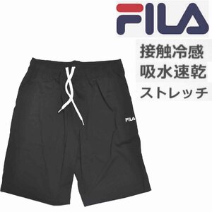 [フィラ] ショート ハーフパンツ 大きいサイズ 吸水速乾 COOL接触冷感素材 　 3Lサイズ　08黒　FM6523