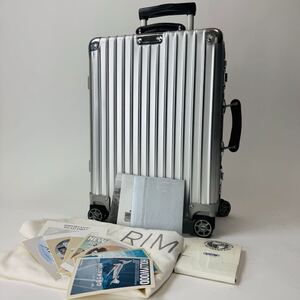 【美品】RIMOWA リモワ CLASSIC FLIGHT クラシックフライト 33L 機内持ち込み TSAロック 4輪 MW キャビン アルミ シルバー スーツケース