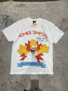 超希少！美品！未使用品！タグ付き！USA製！80s 90s SIMPSON シンプソン Y2K Tee Tシャツ ラップ エッシャー シングル 大きいサイズ(L)