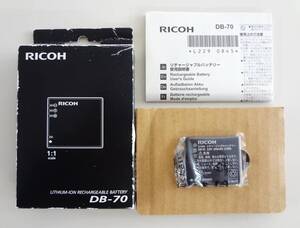 RICOH リコー デジタルカメラ デジカメ リチャージャブルバッテリー リチウムイオン 純正品 DB-70 保管品 未使用品