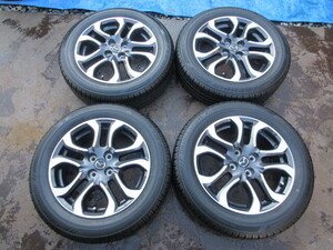 マツダ純正16インチアルミホイルタイヤ4本 16×51/2J OFF40 PCD100 4穴 BRIDGESTONE ECOPIA 185/60R16