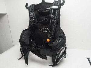 TUSA ツサ TINA ティナ BCジャケット サイズ:M 専用中圧ホース 動作確認済 40ダイブ程度使用 スキューバダイビング用品[Z58611]