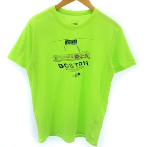 ザノースフェイス THE NORTH FACE NT31460 Tシャツ カットソー プリント 半袖 黄緑 ライトグリーン M ■GY01 メンズ