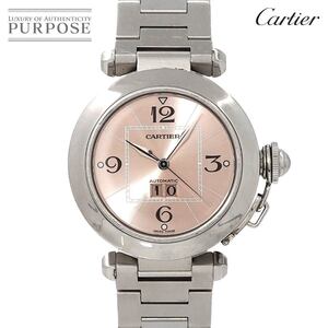 カルティエ Cartier パシャC ビッグデイト W31058M7 ボーイズ 腕時計 ピンク オートマ 自動巻き ウォッチ Pasha C 90256202