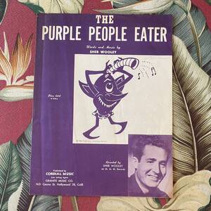 SHEB WOOLEY Sheet Music PURPLE PEOPLE EATER ロカビリー 50’s