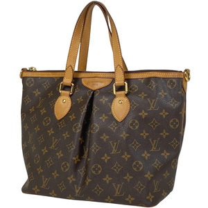 ルイ・ヴィトン Louis Vuitton パレルモ PM ハンドバッグ 2WAY 肩掛け トートバッグ モノグラム ブラウン M40145 レディース 【中古】