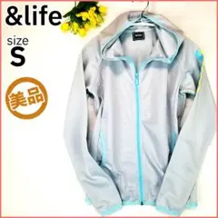 美品 アンドライフ ジャージ レディース フルジップ スポーツウェア &life