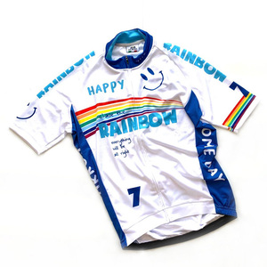 7ITA セブンイタリア◆サイクル ジャージ◆メンズ M◆Rainbow ホワイト◆GSG