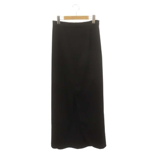 クラネ CLANE TULIP LINE SKIRT スカート ロング タイト スリット 2 黒 ブラック /DO ■OS レディース