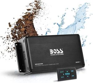 ☆新品・迅速発送☆BOSS Audio Systems MC900B 500W 防水マリンオーディオ Bluetooth 多機能リモコン付き USB充電式 アンプ