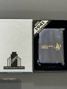 zippo JPS JOHN PLAYER SPECIAL 1941REPLICA 限定品 1941レプリカ 年代物 2002年製 特殊加工品 デットストック ケース 保証書