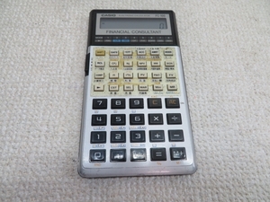 昭和レトロ■CASIO FC-100 電卓 FINANCIAL CONSULTANT カシオ 金融電卓 電池付き 動作品 11131■！！