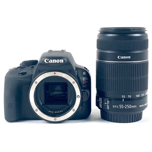 キヤノン Canon EOS Kiss X7 + EF-S 55-250mm F4-5.6 IS II デジタル 一眼レフカメラ 【中古】