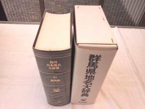 0012698 角川日本地名大辞典 群馬県地名大辞典