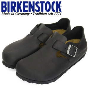 BIRKENSTOCK (ビルケンシュトック) 0166543 LONDON ロンドン レザーシューズ BLACK ナロー幅 BI229 36-約23.0cm