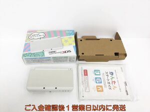 【1円】Newニンテンドー3DS 本体 セット ホワイト 任天堂 KTR-001 初期化/動作確認済 画面ヤケ K05-311hr/F3