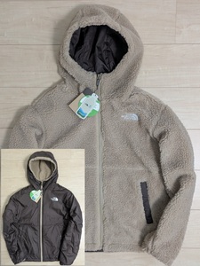 【新品】【1円～☆】ノースフェイス THE NORTH FACE PLAY GREEN RVS FLEECE リバーシブル フリース フード パーカー CAMELMサイズ　