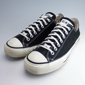 Made In Japan CONVERSE ALL STAR OX BLACK US9.5 日本製 コンバース オールスター オックス ブラック 28ｃｍ