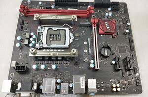 【中古パーツ】BIOS確認のみ、 MSI B250M GAMING PRO マザーボード ＩＯパネル付 LGA1151 ■MB1833