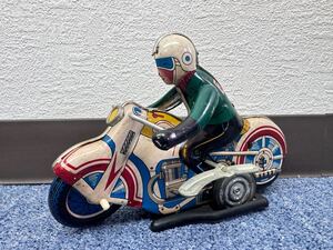 ★ Motorcycle モーターサイクル MS-702 ブリキ おもちゃ 玩具 当時物 バイク 昭和レトロ コレクション