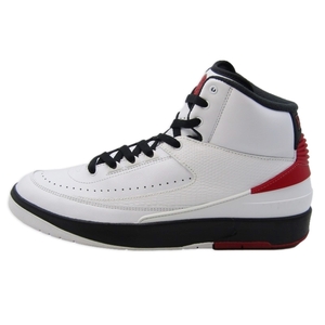 美品 NIKE ナイキ 27cm AIR JORDAN 2 RETRO DX2454-106 ホワイト レッド エアジョーダン2 2022年 WHITE/VARSITY RED 61000333