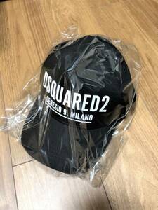 新品未使用■送料無料■DSQUARED2 ディースクエアード■キャップ ロゴ ブラック 黒 帽子