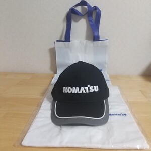 【未使用】KOMATSU コマツ 帽子 おまけ付き！送料無料！ インドネシア 重機 フォークリフト