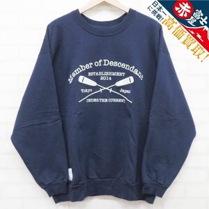 8T8419/DESCENDANT CROSS PADDLE CREW NECK ディセンダント スウェット