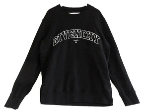 GIVENCHY ジバンシィ COLLEGE EMBROIDERED スウェット ロゴ　L メンズ ・L BMJ0HC3Y8Q ブラック