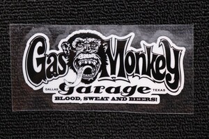 XL新品PVC防水 ガスモンキーガレージ GasMonkeyGarage 横長 ステッカー XL 150mm x 70mm 同梱可能