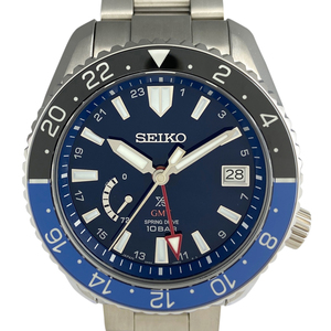 セイコー SEIKO プロスペックス LXライン パワーリザーブ SBDB031/5R66-0BN0 腕時計 チタン スプリングドライブ ブルー メンズ 【中古】