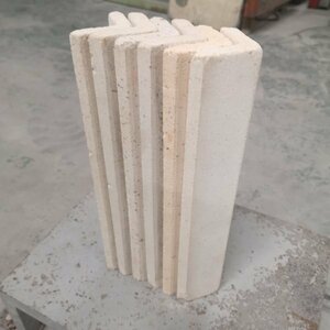 陶芸　L型支柱　330ｍｍ　6本　カケ汚れ等有り　中古