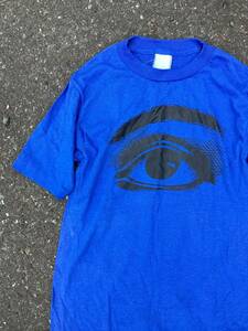 70〜80年代ビンテージ☆目 Eye プリントTシャツ 希少 フリーメーソン 秘密結社 ヴィンテージ USA 古着