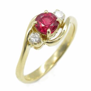 ジュエリー ルビー リング ブランドオフ JEWELRY K18（イエローゴールド） リング・指輪 750YG 中古 レディース