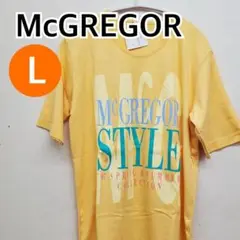 【新品】McGREGOR トップス 半袖 カットソー イエロー L【CT337】