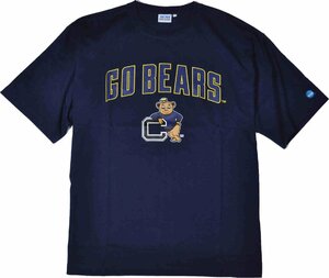 [エヌシーエーエー] Tシャツ BIGワイド巾 半袖 GO BEARS 綿100％ Lサイズ 20紺　KC7125