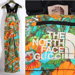 【CU】GUCCI　グッチNORTH FACE ノースフェイスコラボ限定オールインワン670891　ZAHTE　3424オーバーオールジャンプスーツパンツ【新品