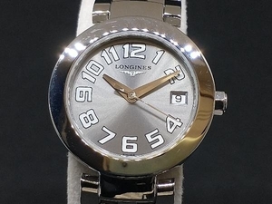 仕上済み LONGINES ロンジン ドルチェビータ L5 175 4 レディース クォーツ 腕時計 SS デイト グレー文字盤 ドルチェヴィータ 店舗受取可