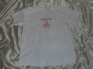 送料185円・c411■ モリッシー Morrissey　Tシャツ　XLサイズ　SHOPLIFTERS フォト