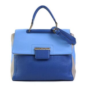 フルラ Furla ハンドバッグ ショルダーバッグ レザー ブルー h30501a