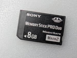 SONY Memory Stick PRO Duo 8GB MS-MT8G ケース付き ソニー メモリースティック プロ デュオ PSP メモリーカード 動作確認済み