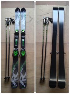 ●9) Hart DIVA ROCKER RC D5.2RC 157cm スキー板/ ビンディング TYROLIA SLR10/ポール LEKI FORCE ULTIMATE 120cm 3点セット 美品 ③