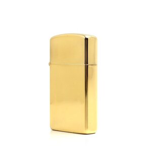 【楠本質店/元住吉】未使用品　ジッポー/ZIPPO　スリム　オイルライター　スターリング　18K GOLD PLATED　ゴールドカラー　ヴィンテージ