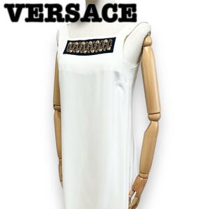 VERSACE ヴェルサーチ　ワンピース　ドレス　ホワイト　レディース