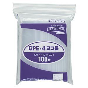 【新品】(まとめ) セイニチ ユニパックGP ヨコ長タイプヨコ140×タテ100×厚み0.04mm GPE-4ヨコナガ 1パック（100枚） 〔×30