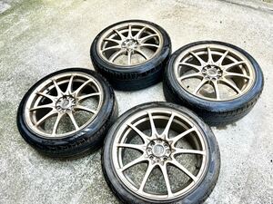 1円 鍛造 RAYS VR CE28 ボルクレーシング 17インチ ブロンズ 7.5J+43 4穴 PCD100 FORGED 4本セット 廃盤 MINI BMW R56 R55 検索 ENKEI TE37