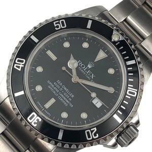 ロレックス ROLEX シードゥエラー 16600 P番 ブラック ステンレススチール 腕時計 メンズ 中古