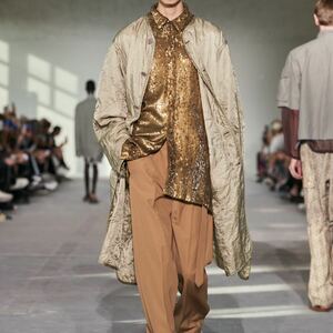 【新品未使用】DRIES VAN NOTEN キルティング ノーカラーコート L