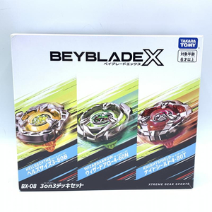 【中古】タカラトミー ベイブレードエックス BX-08 3on3デッキセット[240017574814]